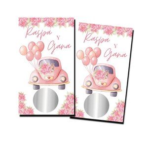 Bridal Shower Games - Raspa Y Gana - 50 Scratch Off Cards - Bachelorette Games